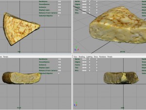 spanish omelette 3D Model