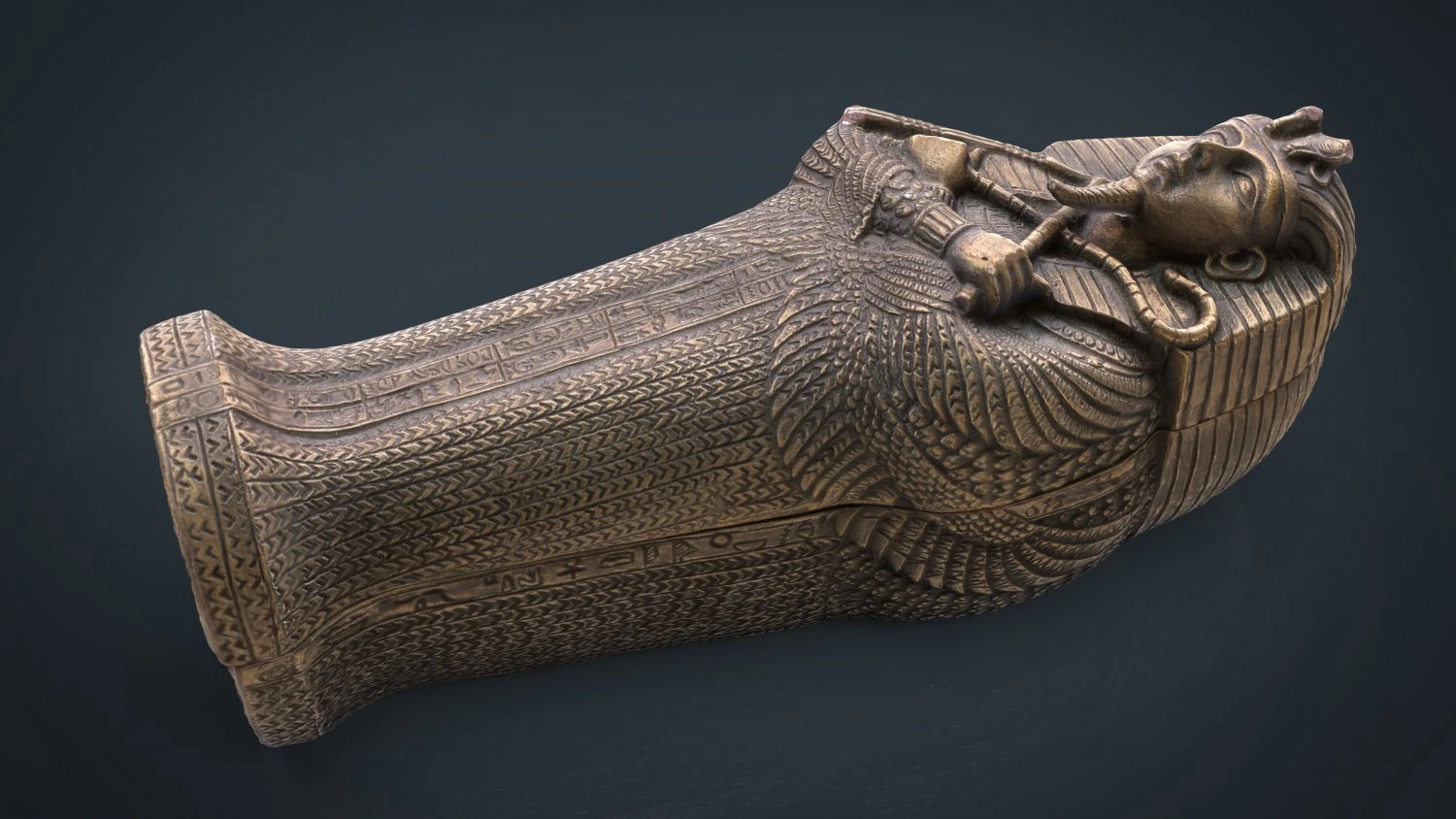 sarcofago Modello 3D .c4d .max .obj .3ds .fbx .stl .blend 