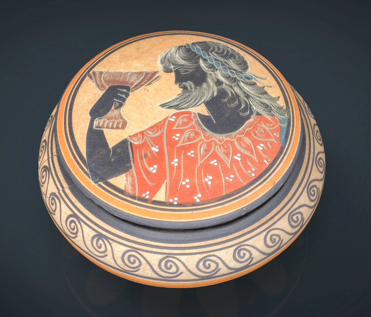 greek vase 4 3D Model .c4d .max .obj .3ds .fbx .stl .blend 