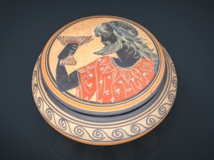 greek vase 4 3D Модель