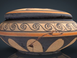 greek vase 4 3D Модель