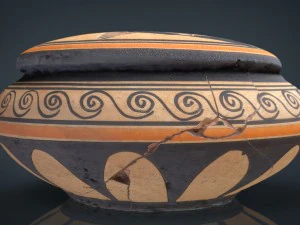 greek vase 4 3D Model