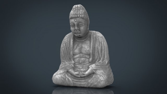 buddah 1 Model 3D .c4d .max .obj .3ds .fbx .stl .blend 
