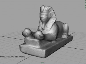 egyptian sphinx 3D Model