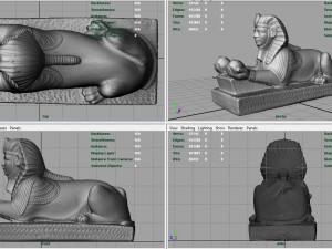 egyptian sphinx 3D Model