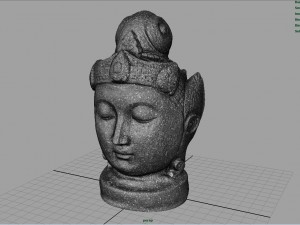 buddha head Modèle 3D