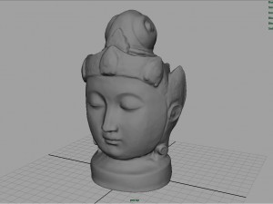 buddha head Modèle 3D