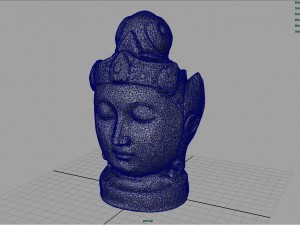 buddha head Modèle 3D
