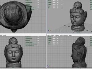 buddha head Modèle 3D