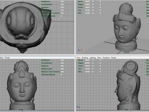 buddha head Modèle 3D