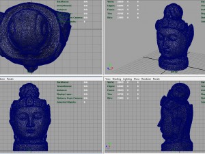 buddha head Modèle 3D
