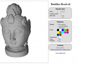 buddha head Modèle 3D