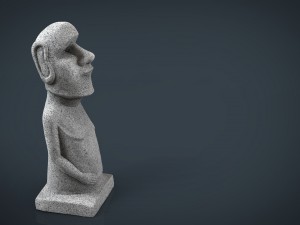 moai statue 3D-Modell