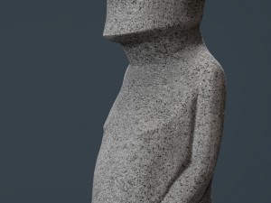 moai statue 3D-Modell