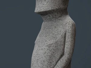 moai statue 3D Model
