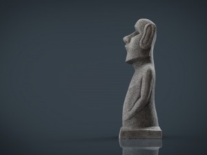 moai statue 3D-Modell