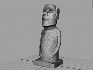moai statue 3D-Modell