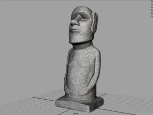 moai statue 3D Model