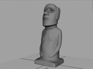 moai statue 3D-Modell