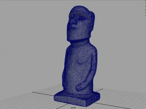 moai statue 3D Model