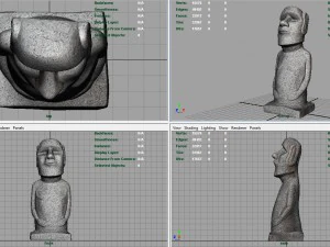 moai statue 3D Model