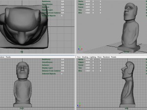 moai statue 3D-Modell