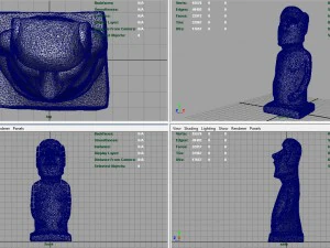 moai statue 3D Model