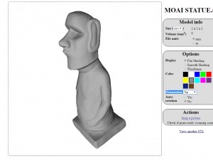 moai statue 3D-Modell