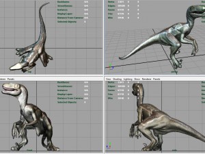 velociraptor Modello 3D
