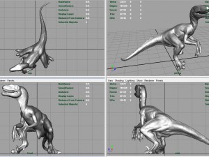 velociraptor Modello 3D