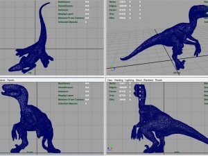 velociraptor Modello 3D