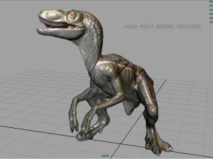 velociraptor Modello 3D