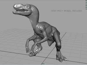 velociraptor Modello 3D