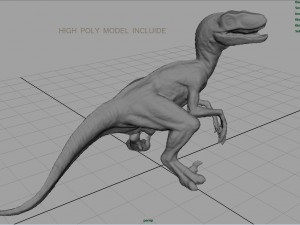 velociraptor Modello 3D