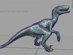 velociraptor Modello 3D