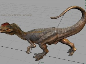 dilophosaurus 3D Model