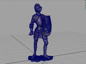 medieval knight statue 1 Modello 3D