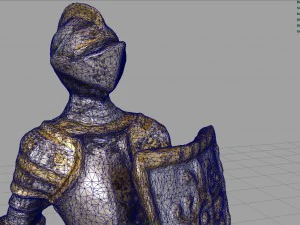 medieval knight statue 1 3D Model