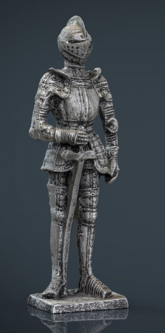 medieval knight statue 3 Model 3D .c4d .max .obj .3ds .fbx .stl .blend 