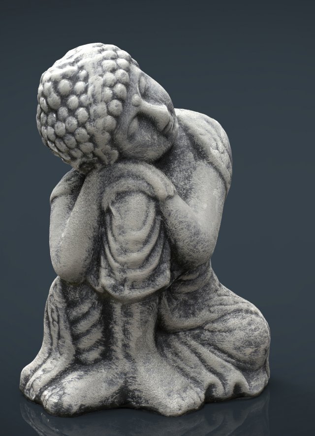 buddha 3 3D Model .c4d .max .obj .3ds .fbx .stl .blend 