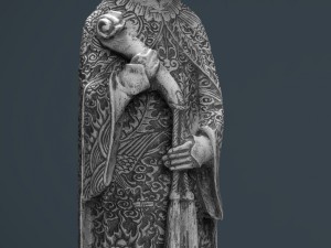 old chinese figure statue woman Modèle 3D