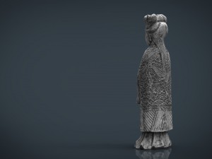 old chinese figure statue woman Modelo 3D