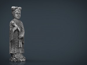 old chinese figure statue woman Modelo 3D