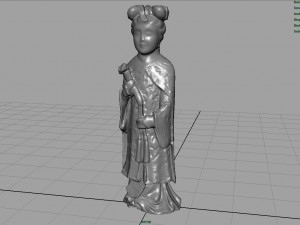 old chinese figure statue woman Modelo 3D
