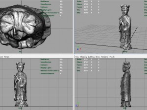 old chinese figure statue woman Modelo 3D