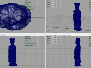 old chinese figure statue woman Modelo 3D