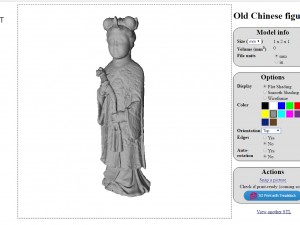 old chinese figure statue woman Modelo 3D