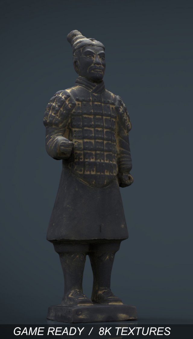 terracotta warriors soldier 3Dモデル .c4d .max .obj .3ds .fbx .stl .blend 