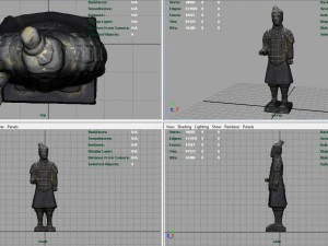 terracotta warriors soldier 3D Model