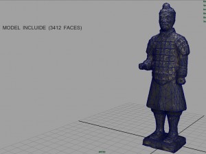 terracotta warriors soldier 3Dモデル